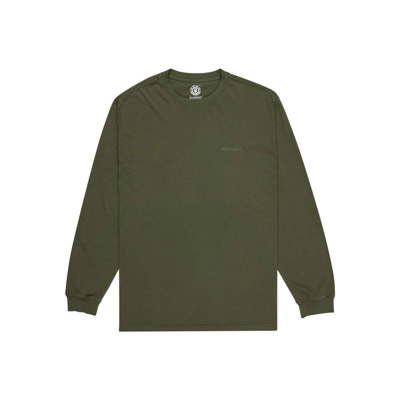 ELEMENT - Polera Hombre Basic Pocket Pigment Verde ELEMENT