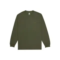 ELEMENT - Polera Hombre Basic Pocket Pigment Verde