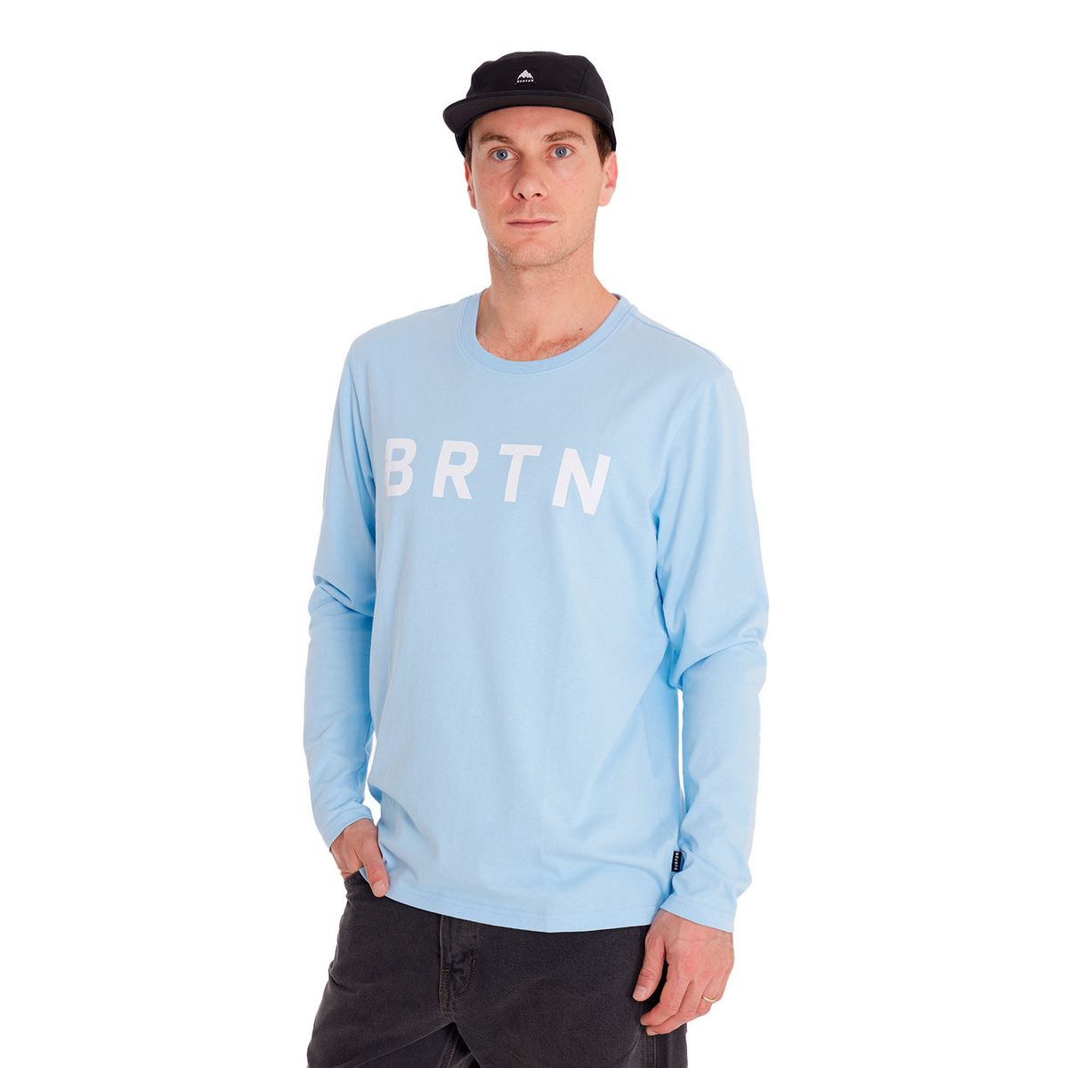 BURTON - Polera manga larga Hombre Long Sl Celeste BURTON