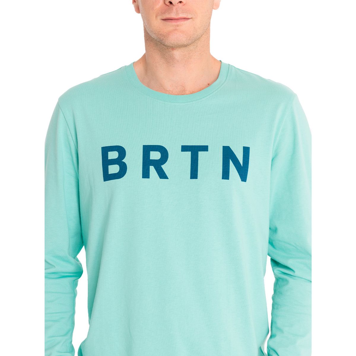 BURTON - Polera manga larga Hombre Long Sl Verde Agua BURTON