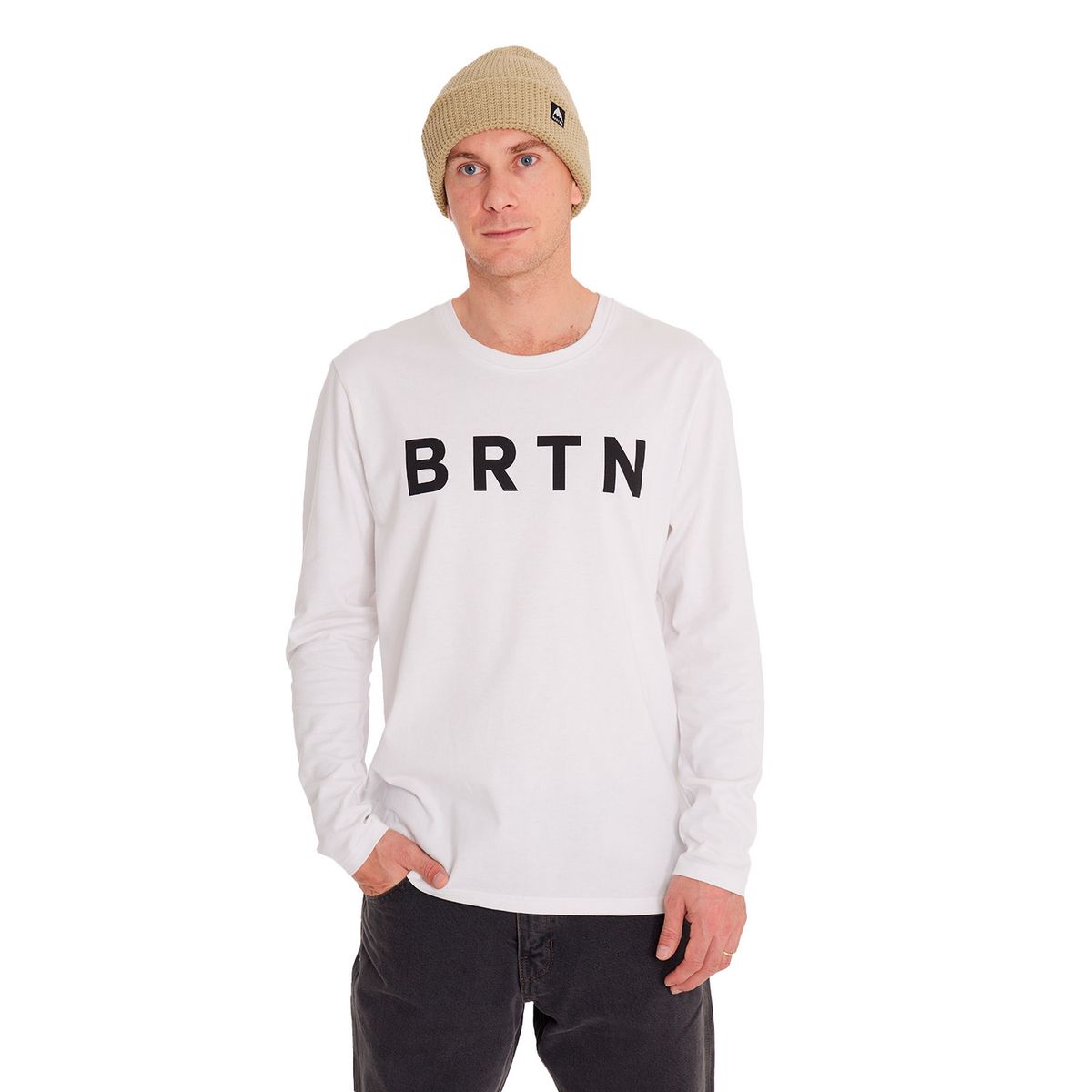 BURTON - Polera manga larga Hombre Long Sl Blanco BURTON