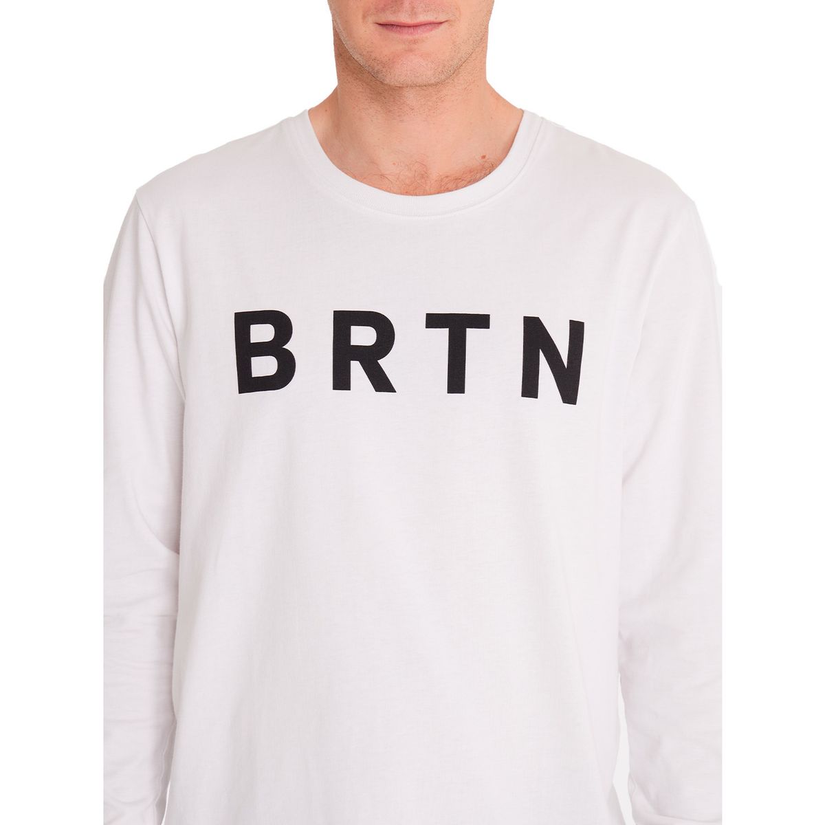 BURTON - Polera manga larga Hombre Long Sl Blanco BURTON