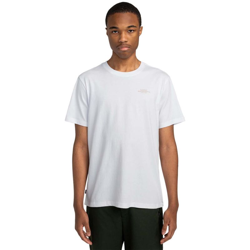 ELEMENT - Polera Manga Corta Hombre Skateboard Co Blanca ELEMENT