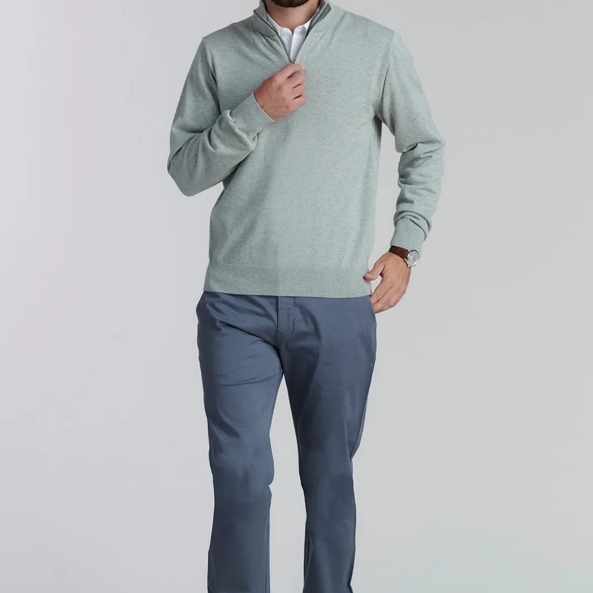 FEROUCH - Sweater Oklahoma F Business Gris Ferouch