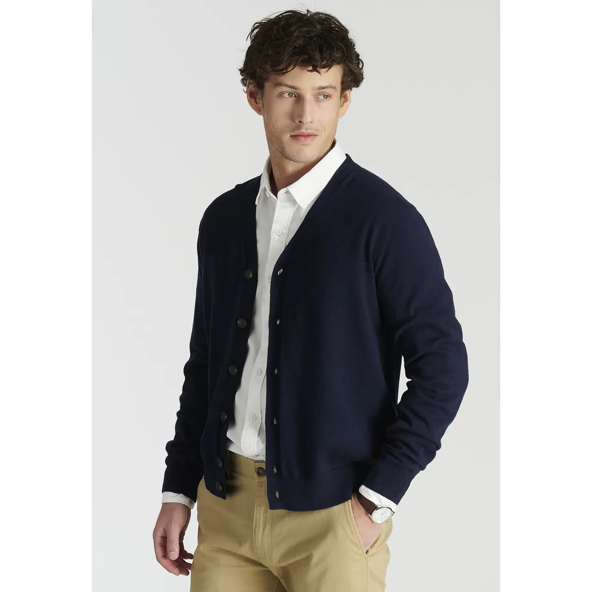 NEW MAN - Cardigan  Boiro Heritage Azul Newman