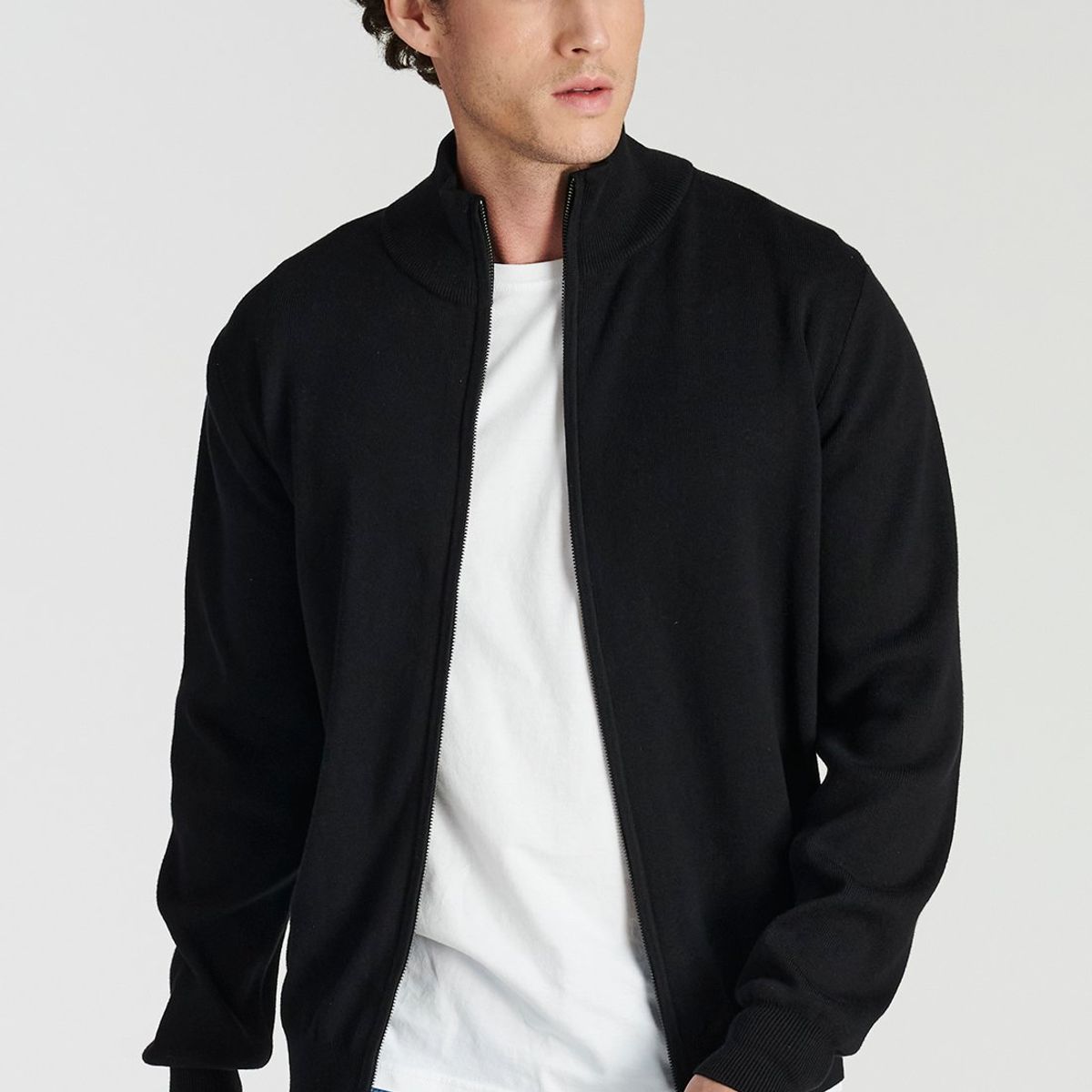 NEW MAN - Sweater Granada Heritage Negro Newman