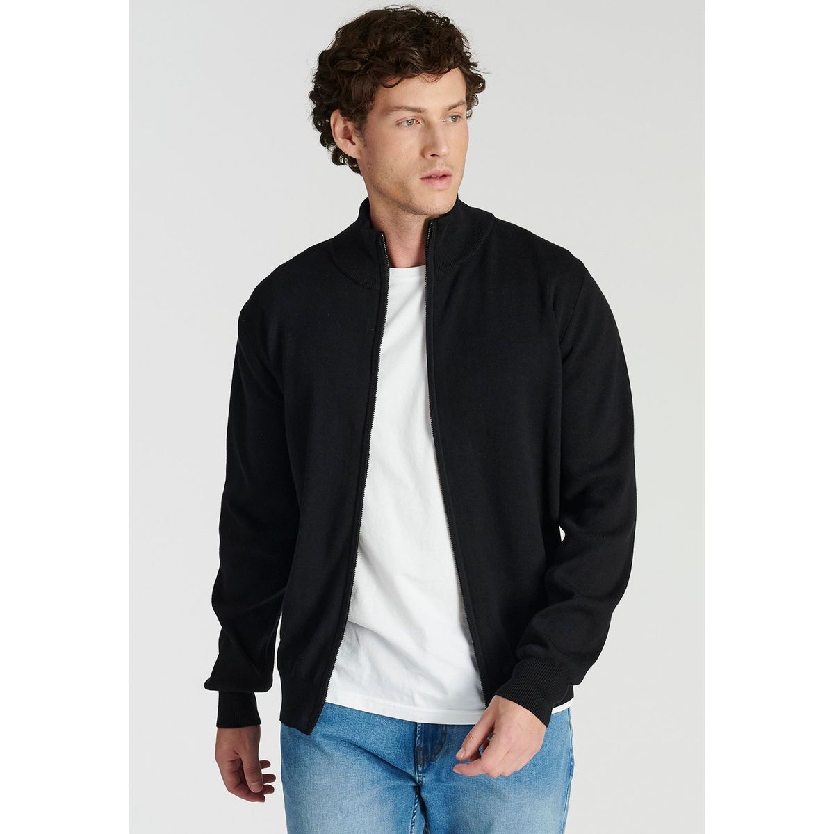 NEW MAN - Sweater Granada Heritage Negro Newman