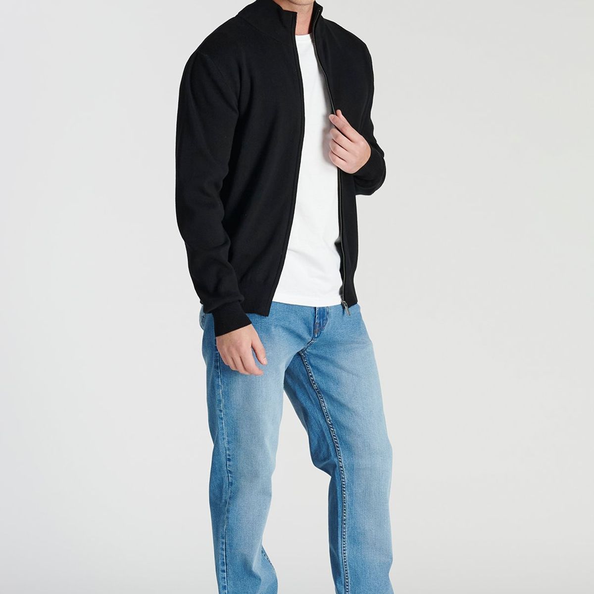 NEW MAN - Sweater Granada Heritage Negro Newman