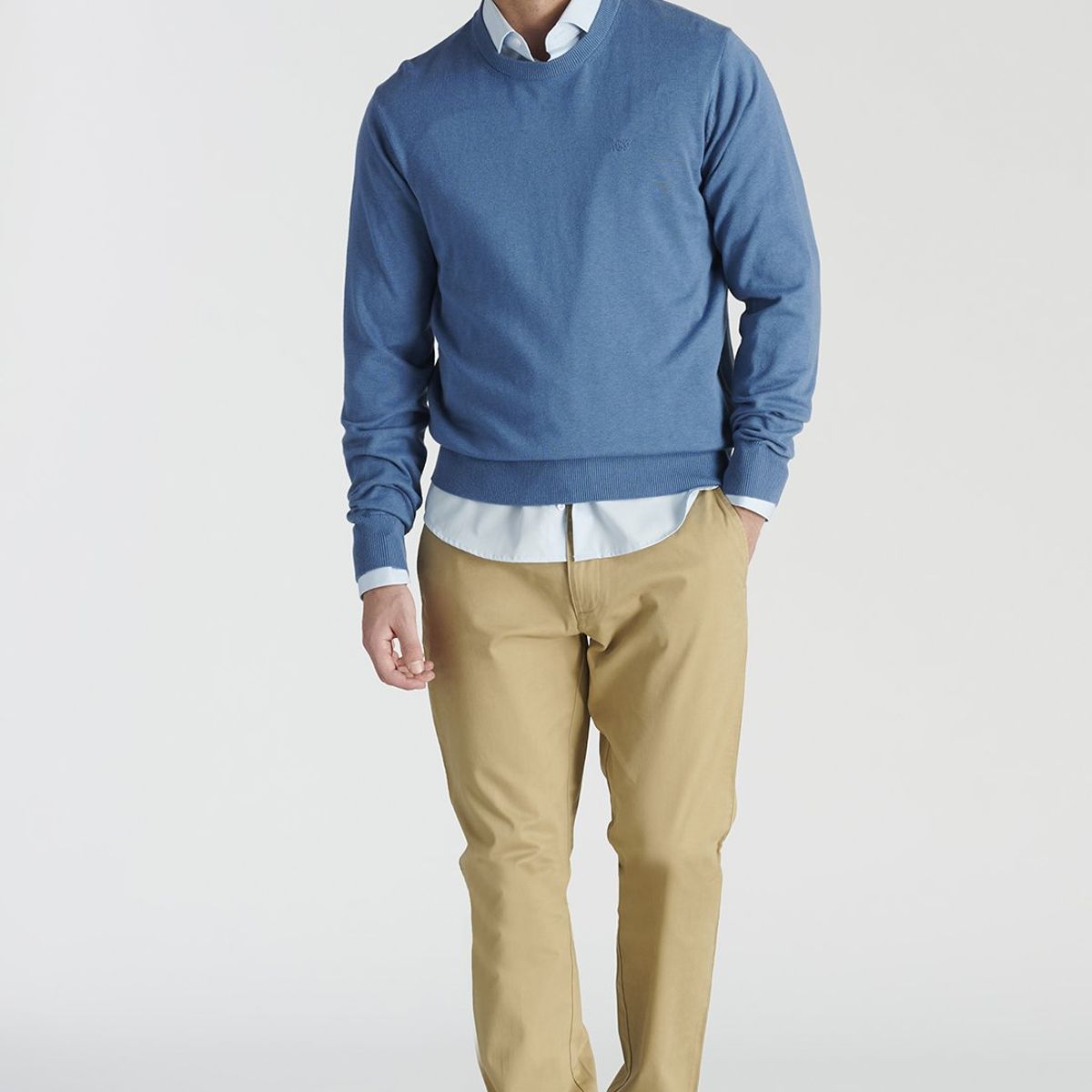 NEW MAN - Sweater Toledo Heritage Azul Newman