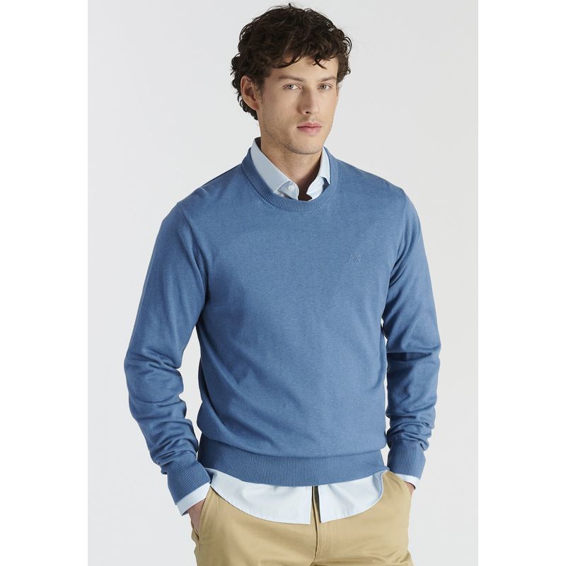 NEW MAN - Sweater Toledo Heritage Azul Newman