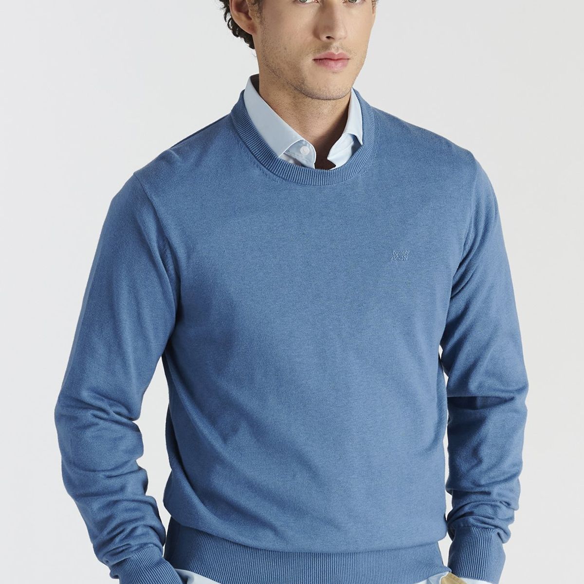 NEW MAN - Sweater Toledo Heritage Azul Newman