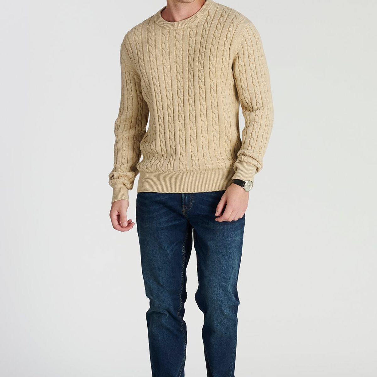 NEW MAN - Sweater Malaga Heritage Beige Newman
