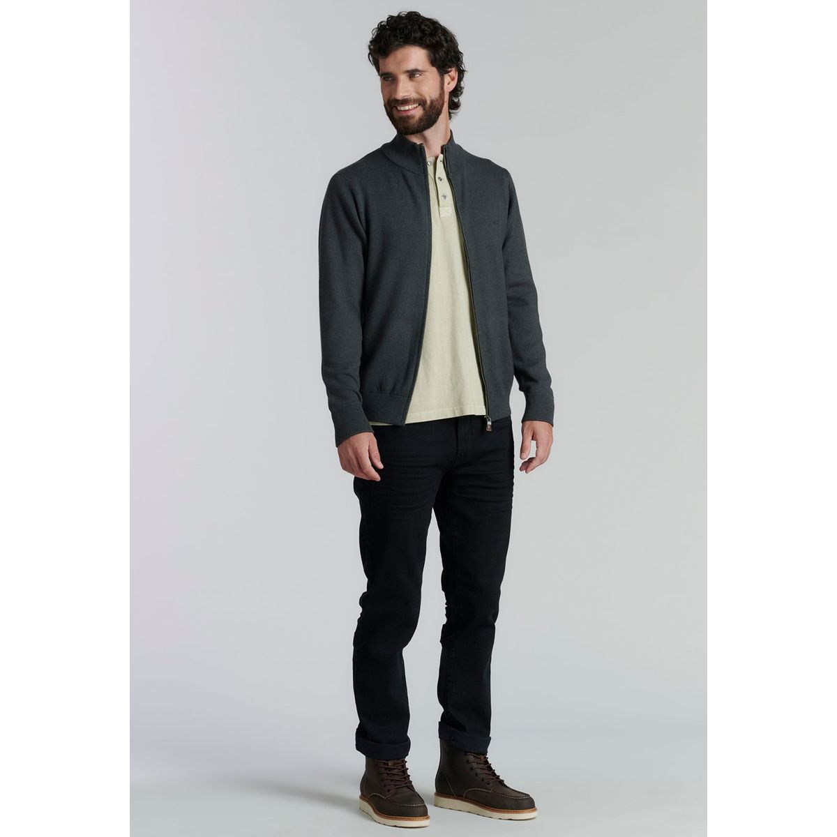 FEROUCH - Sweater Berkeley F Business Gris Ferouch