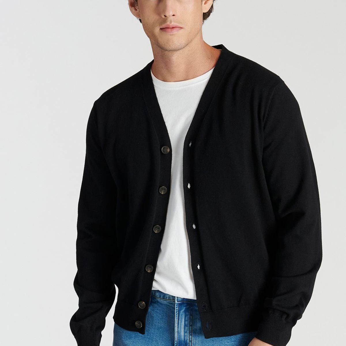 NEW MAN - Cardigan  Boiro Heritage Negro Newman