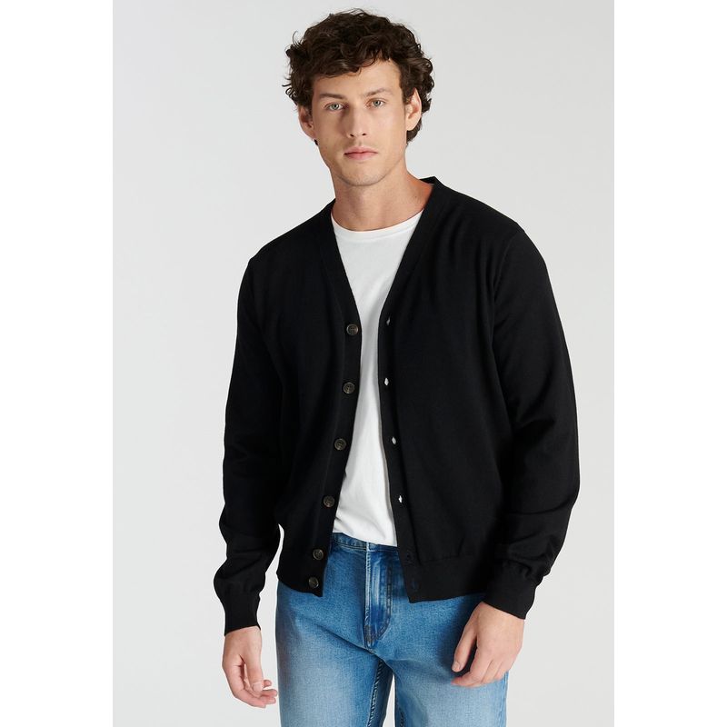 NEW MAN - Cardigan  Boiro Heritage Negro Newman.