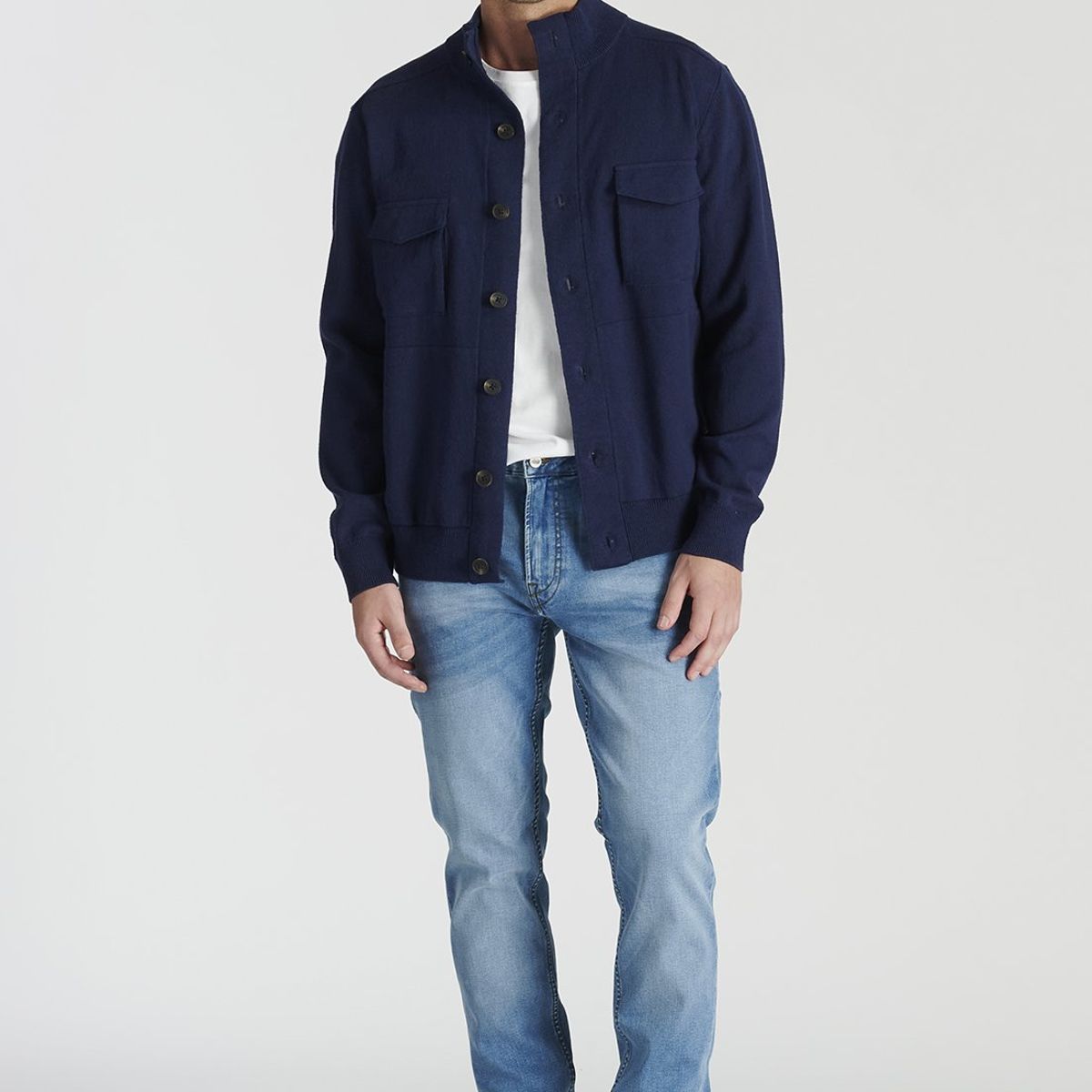 NEW MAN - Cardigan Montcada Heritage Azul Newman