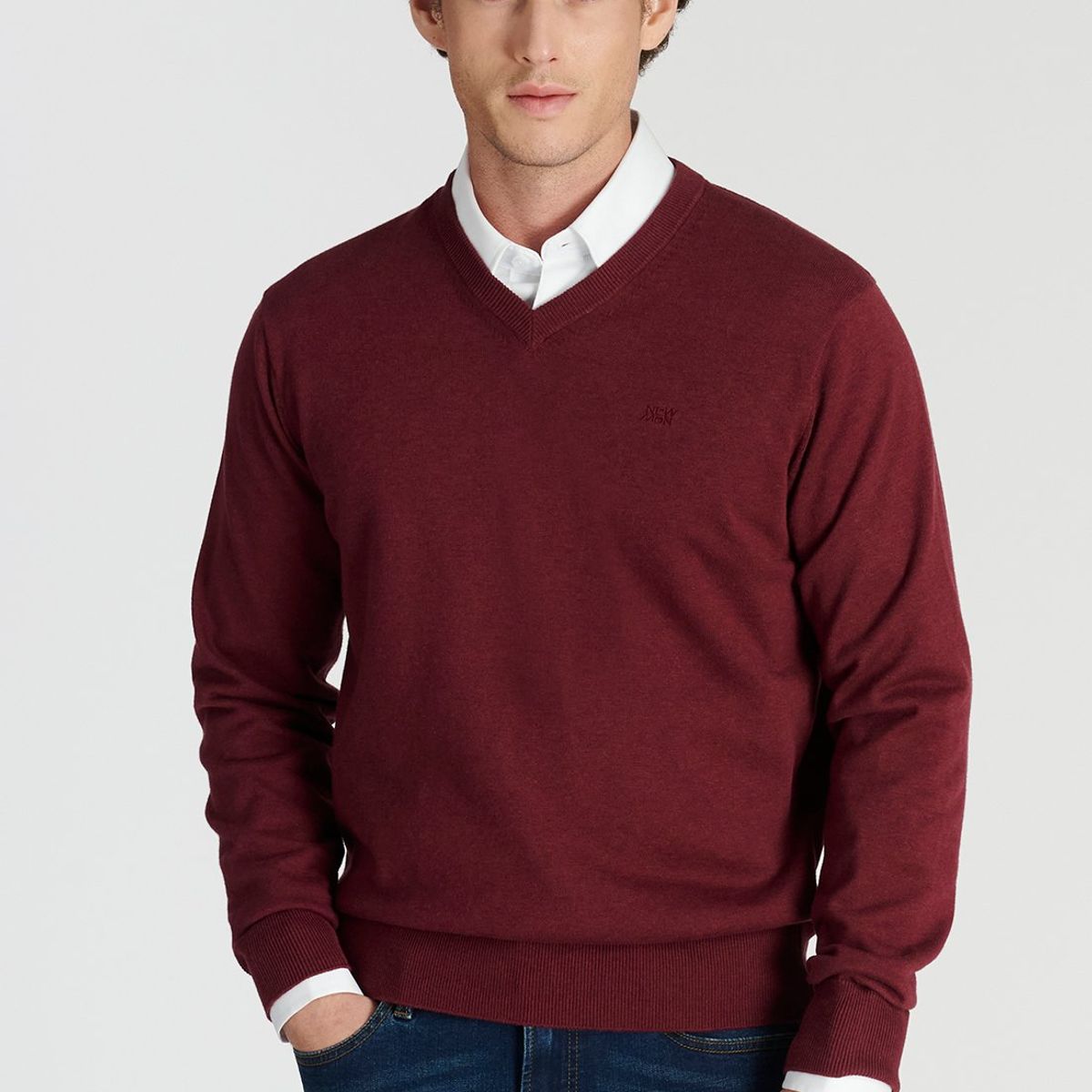 NEW MAN - Sweater Merida Heritage Rojo Newman
