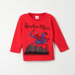 MARVEL - Polera Manga Larga Niño Spiderman Swing Rojo