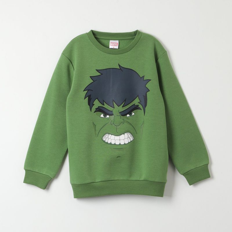 MARVEL - Poleron Niño Avengers Face Verde Marvel