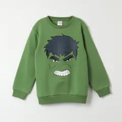 MARVEL - Poleron Niño Avengers Face Verde