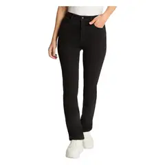 LORENZO DI PONTTI - Jeans Tiro Medio Recto 5 Bolsillos Negro