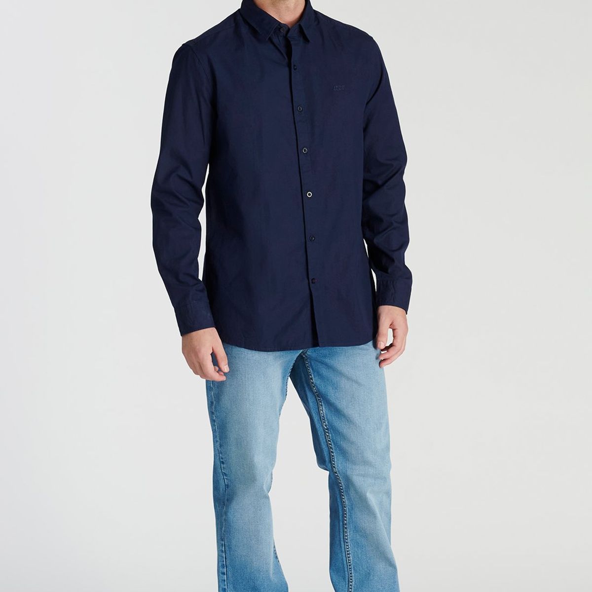 NEW MAN - Camisa Bedford Avant-Garde Azul Newman