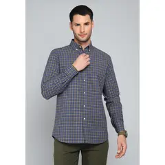 GUY LAROCHE - Camisa Cuadros Manga Larga