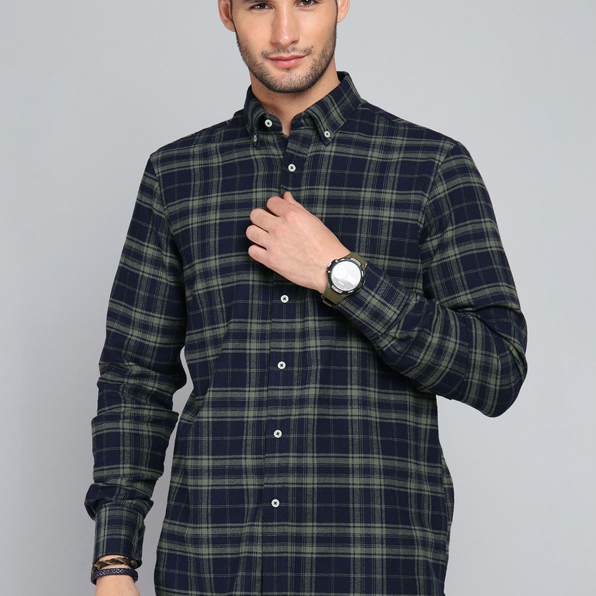 GUY LAROCHE - Camisa Cuadros Manga Larga Guy Laroche GUY LAROCHE