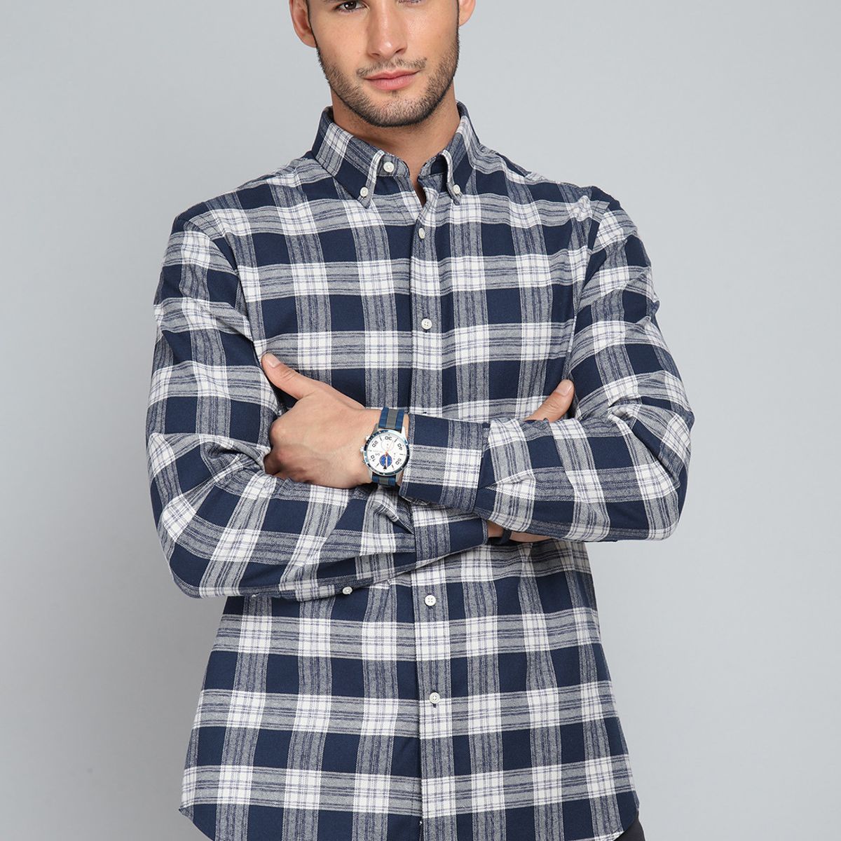 GUY LAROCHE - Camisa Cuadros Manga Larga Guy Laroche GUY LAROCHE