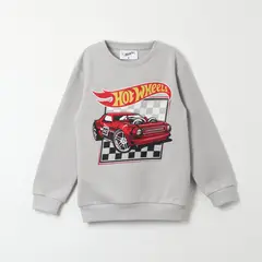 HOT WHEELS - Poleron Niño Clasico Gris