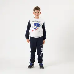 SONIC - Buzo Niño Go Fast Blanco