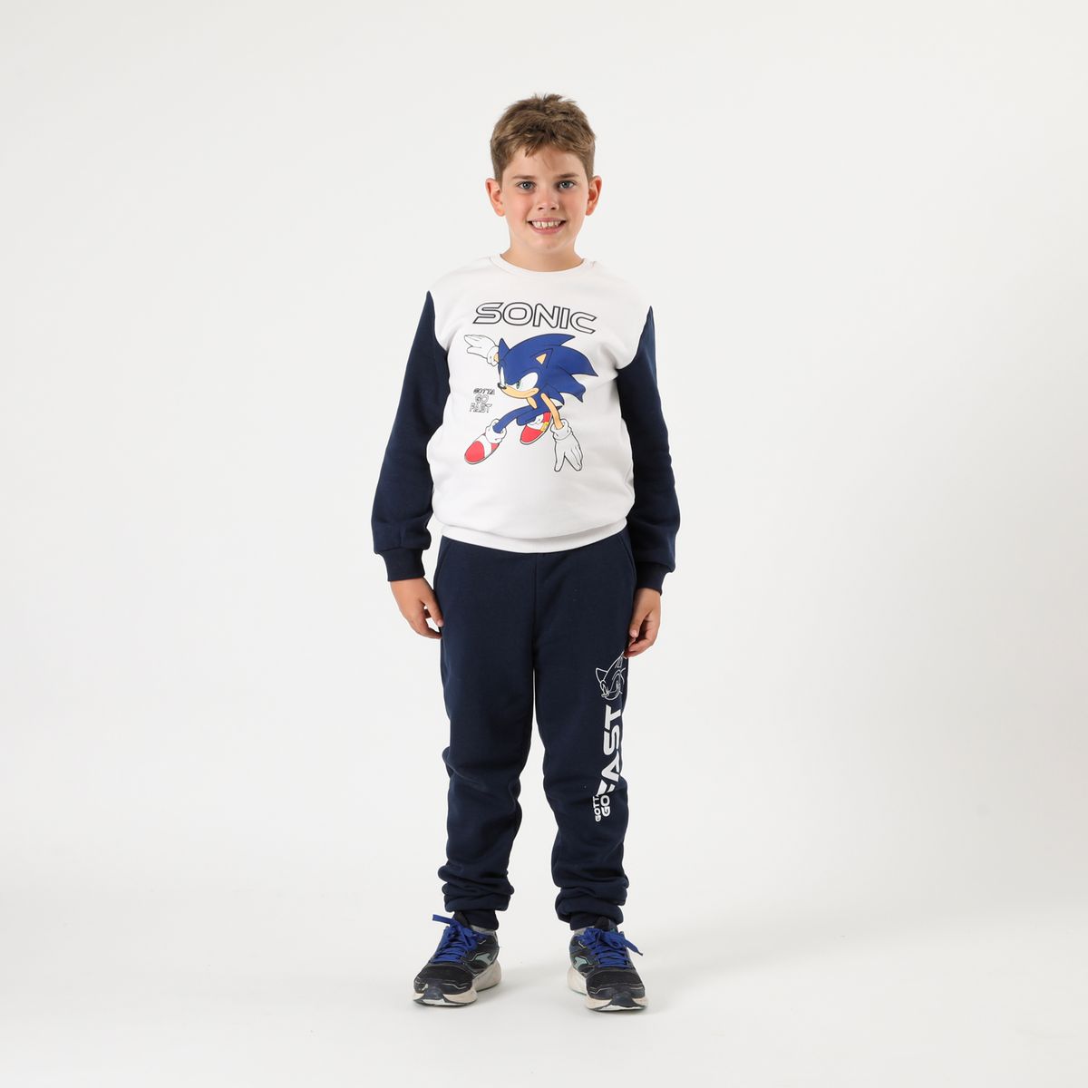 SONIC - Buzo Niño Go Fast Blanco Sonic