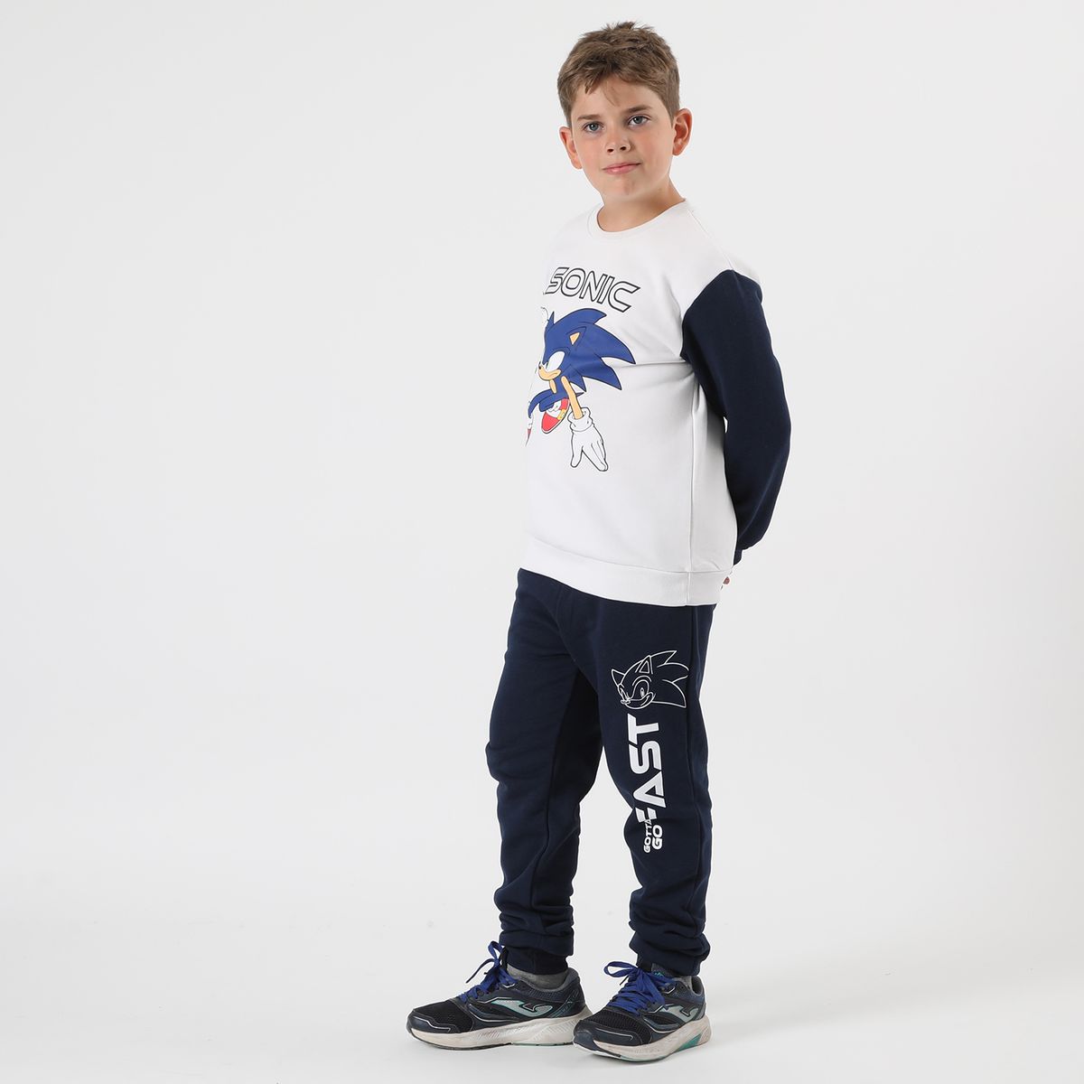 SONIC - Buzo Niño Go Fast Blanco Sonic