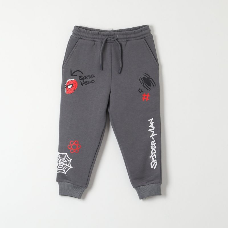 MARVEL - Pantalon De Buzo Niño Spiderman Super Hero Gris Marvel