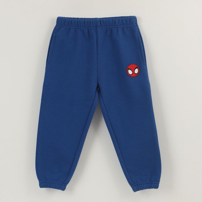 MARVEL - Pantalon De Buzo Niño Spiderman Logo Azul Marvel