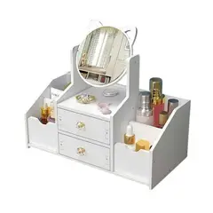 GENERICO - Organizador Mini Joyero Tocador Espejo Joyero Gato