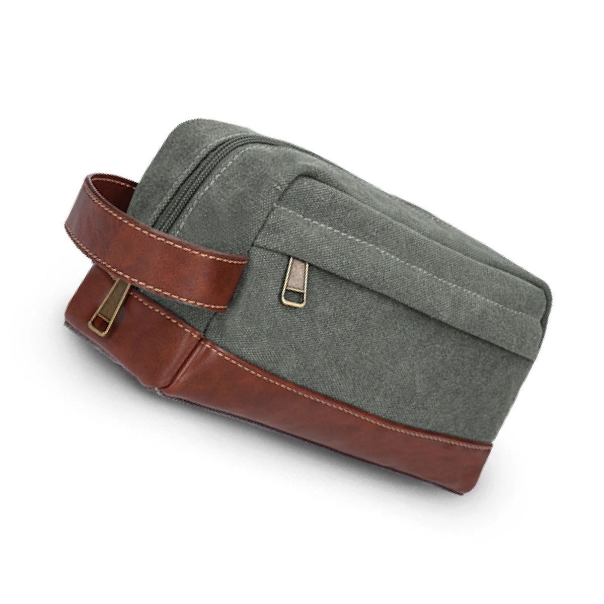 GENERICO - Neceser Canvas Alpes Verde Café Lincolns - Verde