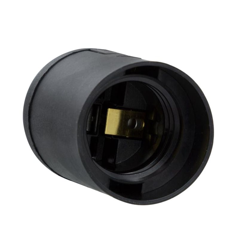 PHILCO - Porta Lamparas E27 Simple 250V 10A Negro