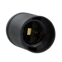 PHILCO - Porta Lamparas E27 Simple 250V 10A Negro