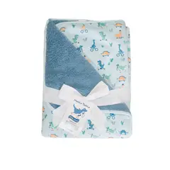 PUMUCKI - Manta Sherpa Doble Azul