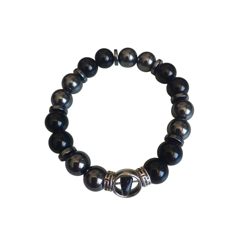 GENERICO - Pulsera piedra Onix y hematita