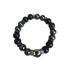 GENERICO - Pulsera piedra Onix y hematita