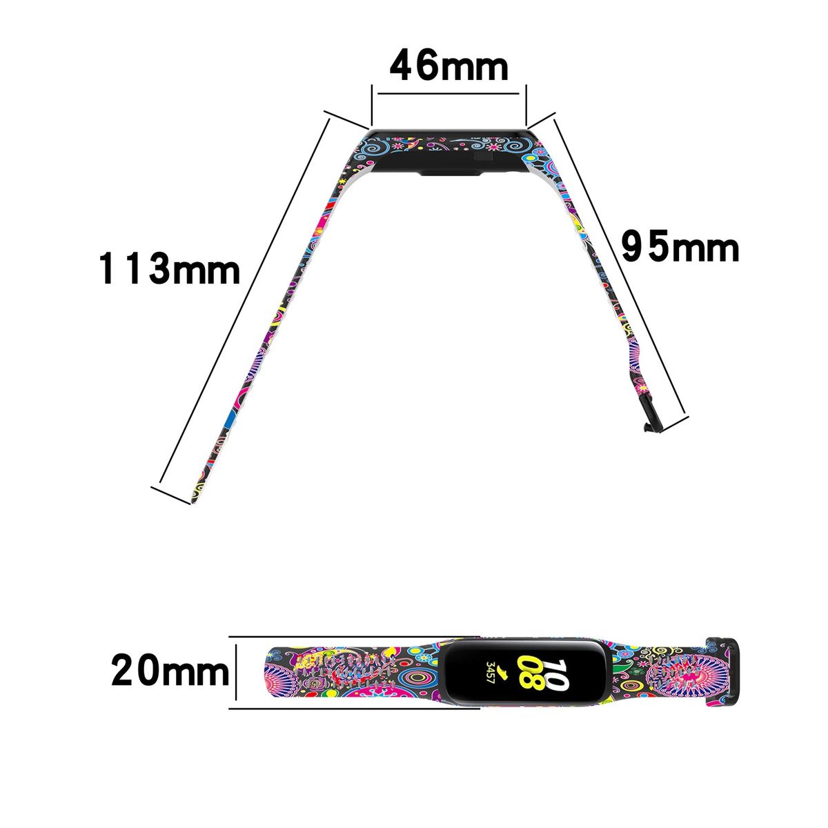 GENERICO - Correa Silicona Para Samsung Galaxy Fit 2 R220 / Rosa Palido