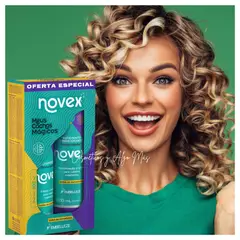 NOVEX - Kit shampoo y acondicionador Meus Cachos Magicos 300ml cada uno