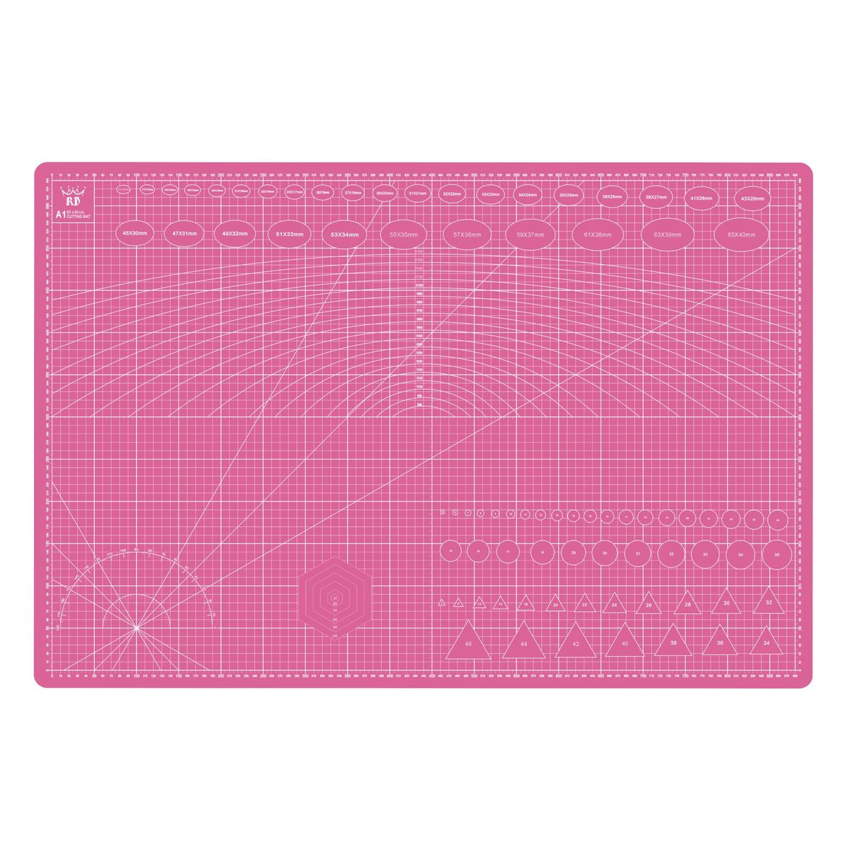 RD - Base Corte Tabla Salvacorte Rd Tapete A1 60x90cm Rosa