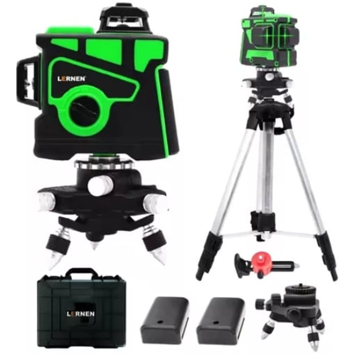 LERNEN - Nivel Laser Profesional 12 Líneas Verde Lernen + Maletín