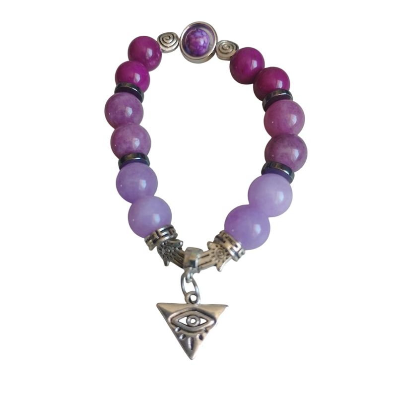 GENERICO - Pulsera piedra natural amatista_.