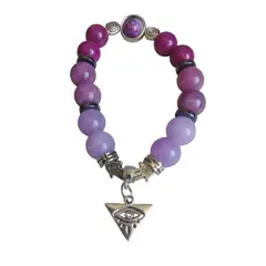 GENERICO - Pulsera piedra natural amatista_.