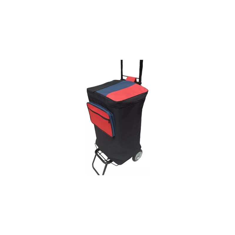 GENERICO - Carrito De Compras De Feria Plegable 60 Kilos + Bolso Yegua
