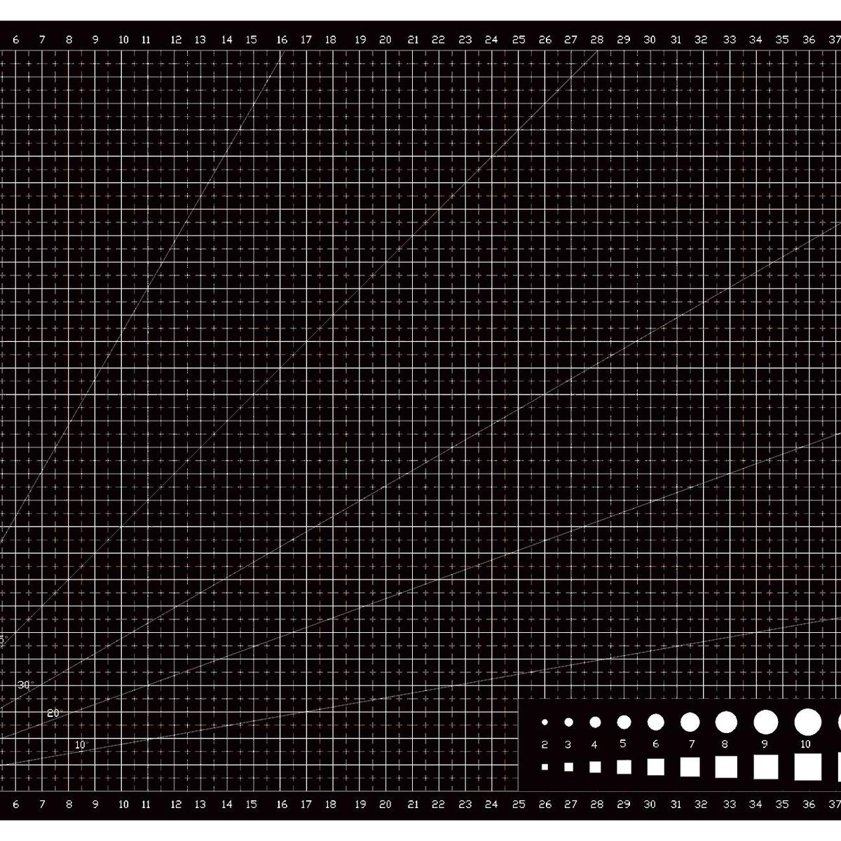 RD - Base Tabla Salvacorte A3 Tapete Corte 30x45cm Rd Negra